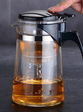 玻璃杯大容量1000漂移漂逸杯泡茶壶套装家用懒人冲茶器沏茶