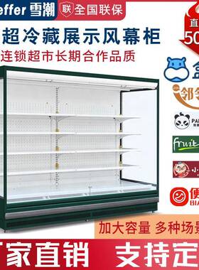 风幕柜冰柜商用水果保鲜柜牛奶饮料展示柜蔬菜麻辣烫超市冷藏柜