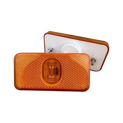 解放JH6悍V前轮挡泥板灯J6P车厢边灯支架LED侧灯小黄灯标志灯插头