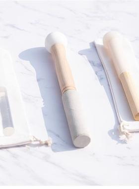 水晶钵敲棒双头皮磨棒空心亚克力材质实心皮磨棒