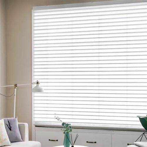 精品香格里拉窗帘柔纱帘百叶窗遮光拉珠客厅阳台书房电动智能定制