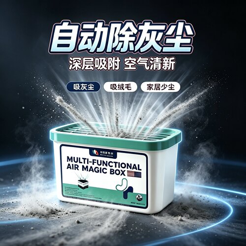 【美式强劲吸尘】除尘魔盒超强吸灰清除灰尘神器强净化空气魔盒