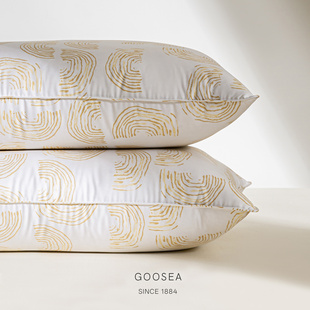 Goosea五星级酒店同款 羽绒枕头95白鹅绒舒适软枕芯女生家用单个装