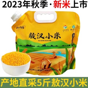 农家内蒙古赤峰敖汉黄小米2023新米食用小米粥粗粮早餐粥五谷杂粮