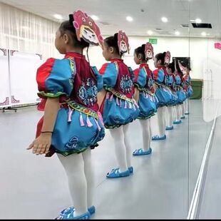 幼儿开门红中国梦娃福娃闹春演出服盛世欢歌儿童元旦喜庆服