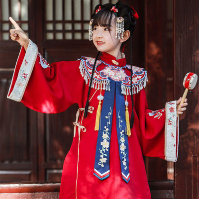 儿童汉服女宝唐装中国风