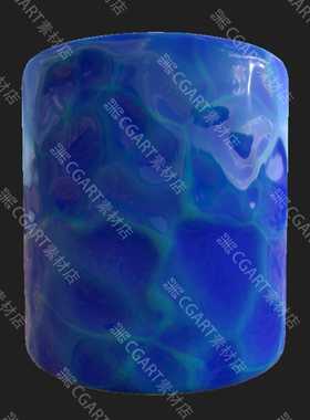 Substance Designer风格化海水蓝色湖水材质球卡通水晶SD材质sbs