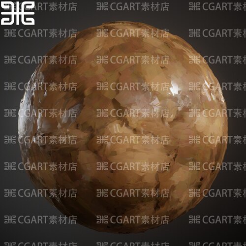 Substance Designer风格化手绘海滩湿沙沙滩纹理sd材质球pt材质球