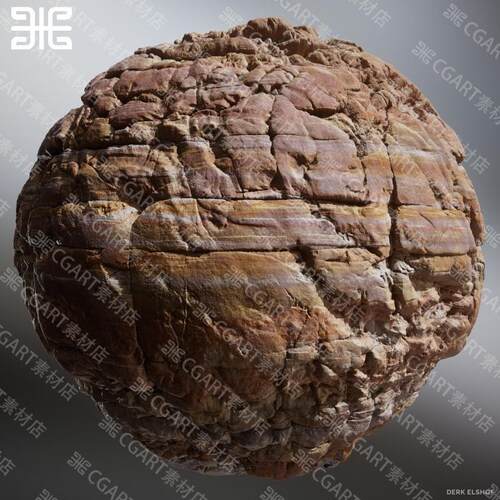 Substance Designer裂隙山崖岩石悬崖削壁山体石岩纹理SD材质球