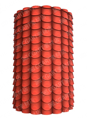 substance designer风格化屋顶瓦片材质sd卡通瓦片纹理材质sbs