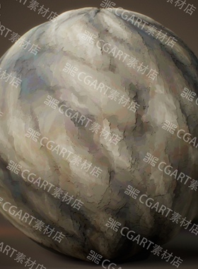 Substance Designer风格化山脉悬崖岩石纹理sd材质球sp材质球sbs