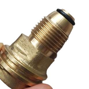 跨境亚马逊ebay燃气北美丙烷户外气罐转换充气接头POL转QCC1阀门