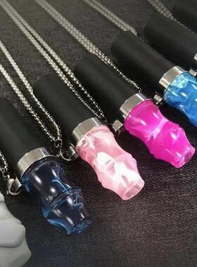 阿拉伯水烟配件 专属个人挂脖带铁链树脂烟嘴hookah mouthpieces