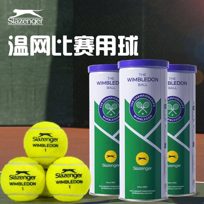 Slazenger史莱辛格网球温网比赛用球铁罐装筒装高弹力耐打训练球