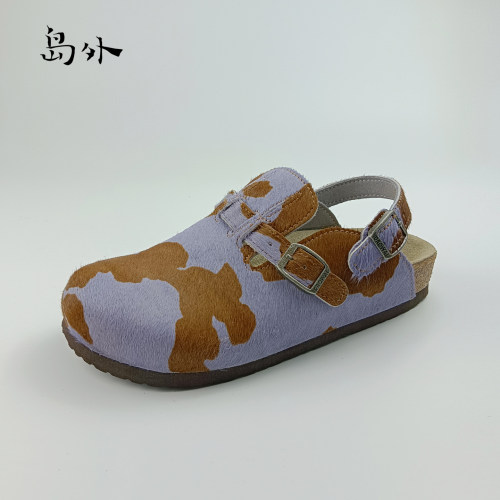 两穿包头拖岛外复古博肯鞋