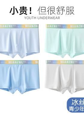 ABC DUSP青少年内裤男男生发育期学生高中生大童夏季薄款冰丝短裤
