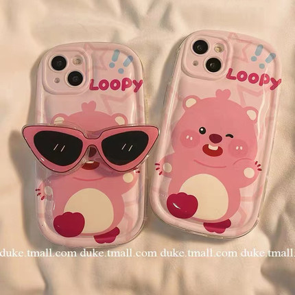 海狸露比眼镜适用于oppo reno13/12/11/10pro手机壳reno9pro个性reno8女reno7reno6新reno5全包reno4se肥皂