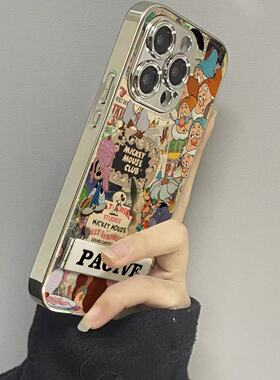 复古小矮人适用于OPPO Find X9手机壳X8小众findX7Ultra新款X6A6pro女Realme真我15GT6/5pro保护套oppo玻璃