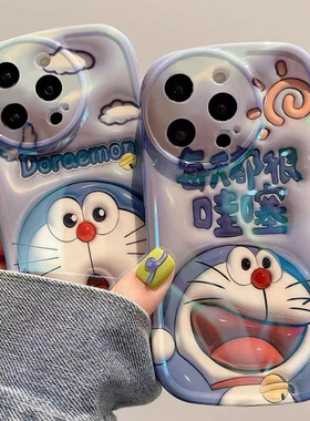 紫色哆啦a梦适用iQOO15/13手机壳z10turbopro硅胶11软NEO11保护套Z9/Z8X新款iqoo10女Neo9/8/7防摔6VIVO直边