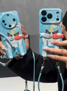 火翔小猫小鱼适用于oppo A6pro手机壳A5A3A1a57/A1X/a92s保护套A55A75网红女a72/a93s超薄a56防摔a97/a55菲林