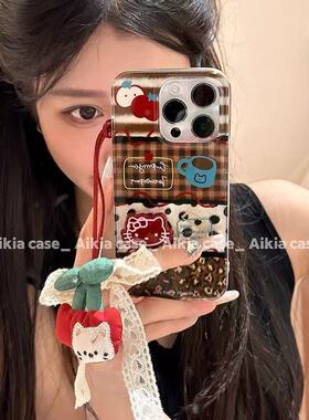 美德拉拼接猫适用于三星s25plus手机壳s24+s23/s22/s21FE新款保护套note20ultra/s10/9/8女防摔A54/53羽纱