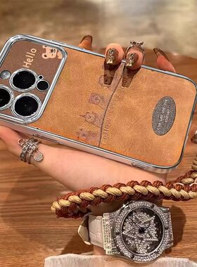 棕色五只小熊适用于vivoY300PRO手机壳Y200/Y100iY78+/Y77/Y76SY35/35m保护套Y33/Y70S女Y73S/y53t新视窗