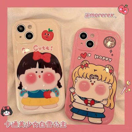 美少女公主适用于opporeno15pro手机壳14/13/12pro新款reno8/7/6/5pro+保护套r17/r15xr11r9s全包ace2直边