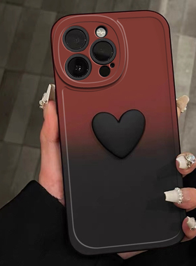 立体爱心渐变适用于华为畅享80手机壳70x/60x/50pro女款20plus/10s保护套麦芒40/30/10se小众HI畅享80s直边