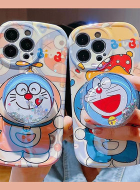 蓝胖子叮当猫适用一加ACE6手机壳一加15/13T新款Ace3PRO高级感ACE5/2硅胶12软壳11一加9女8T保护套9RT3V胖妹