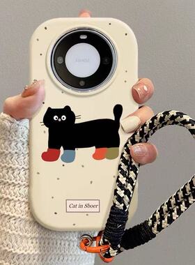 袜子猫咪适用于荣耀500pro手机壳400/300pro/100/90GT+女x9play7Tprox70i50+Magic8air畅玩60m镜框保护套