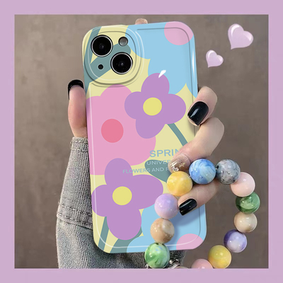 高级花朵手链适用于oppofindx8手机壳x7Ultra/x6pro新款findx5/x3保护套k12x/12s硅胶女k11/k10prok9s/8胖妹