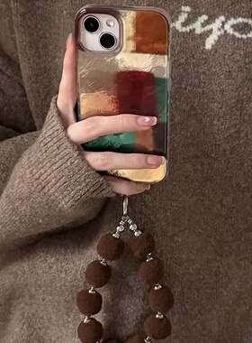 复古颜色拼接适用于oppo findx9手机壳x8prox7/reno15pro/14/13/12女K12S/10软A5A6proA3新款ace2羽纱保护套