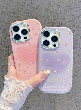 红色花朵爱心适用于vivox300Pro手机壳X200/90/80/70x60女y500Y200i/100i保护套Y93硅胶y73防摔y77s/y52s镜框