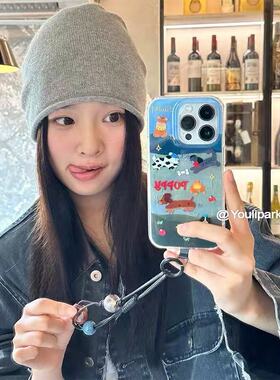 卡通油画狗适用于真我gt大师探索realme13/12pro手机壳gtneo5se/neo7/3v25全包GT7pro6/v60v30女11pro+魔方