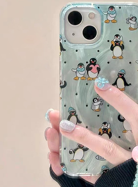 可爱企鹅手链适用于魅族21note手机壳魅族20pro保护套新款魅族18spro女魅族18pro个性21pro高级感18pro羽纱