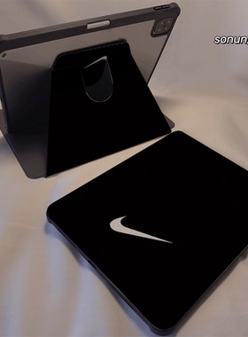 倚琪 黑色勾号2025新款matepad12保护壳适用华为matepad air2透明7荣耀平板V9pro带旋转V8卡通magic硅胶套se6