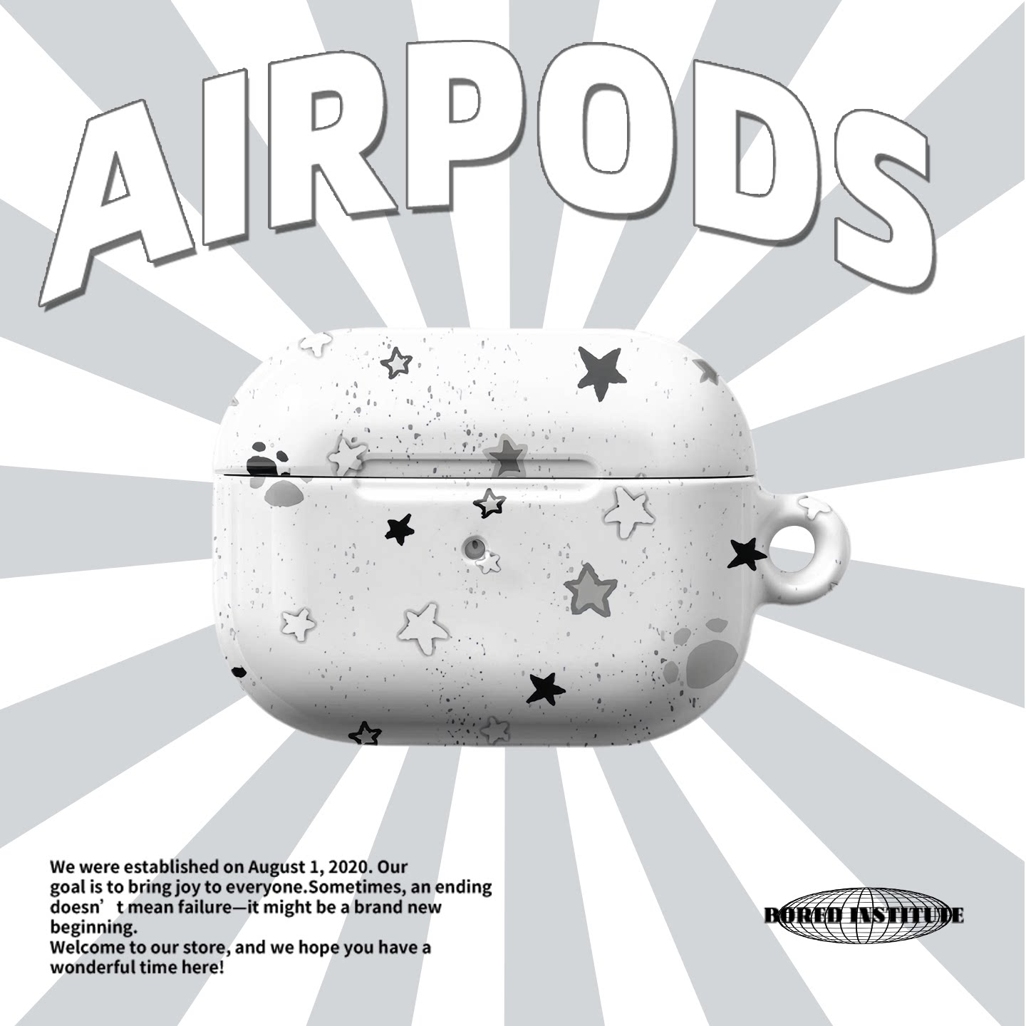 日韩ins爪印星星适用于airpods1/2苹果耳机高级感airpods3pro时尚韩国进口菲林保护套airpods4 pro2/3个性