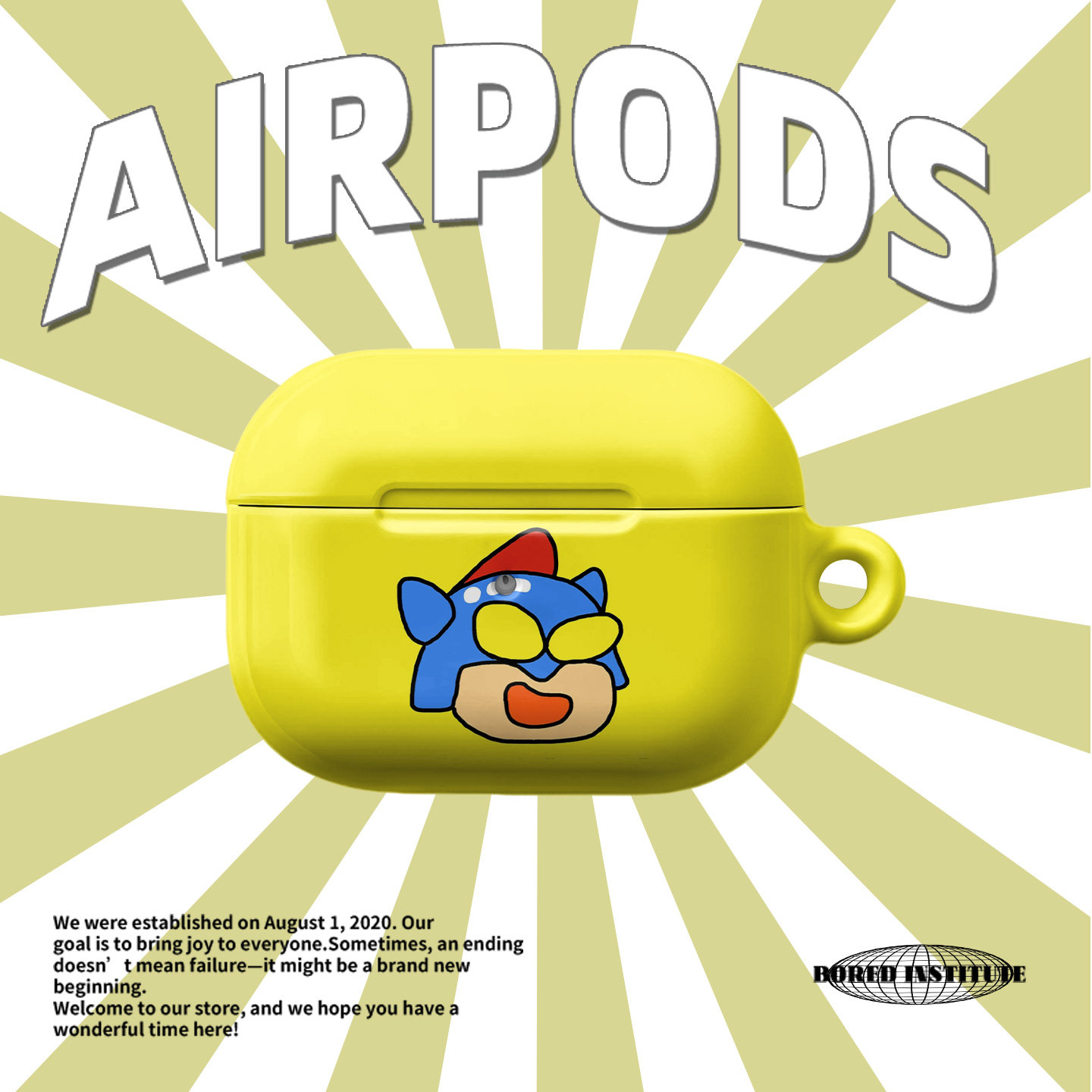 动感小超人苹果适用于AirPodsPro3苹果2025新款无线蓝