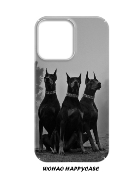 杜宾犬护卫适用于苹果17pro华为mate60Pro荣耀手机壳个性艺术全包红米Note14防摔小米15/iphone12/华为保护套