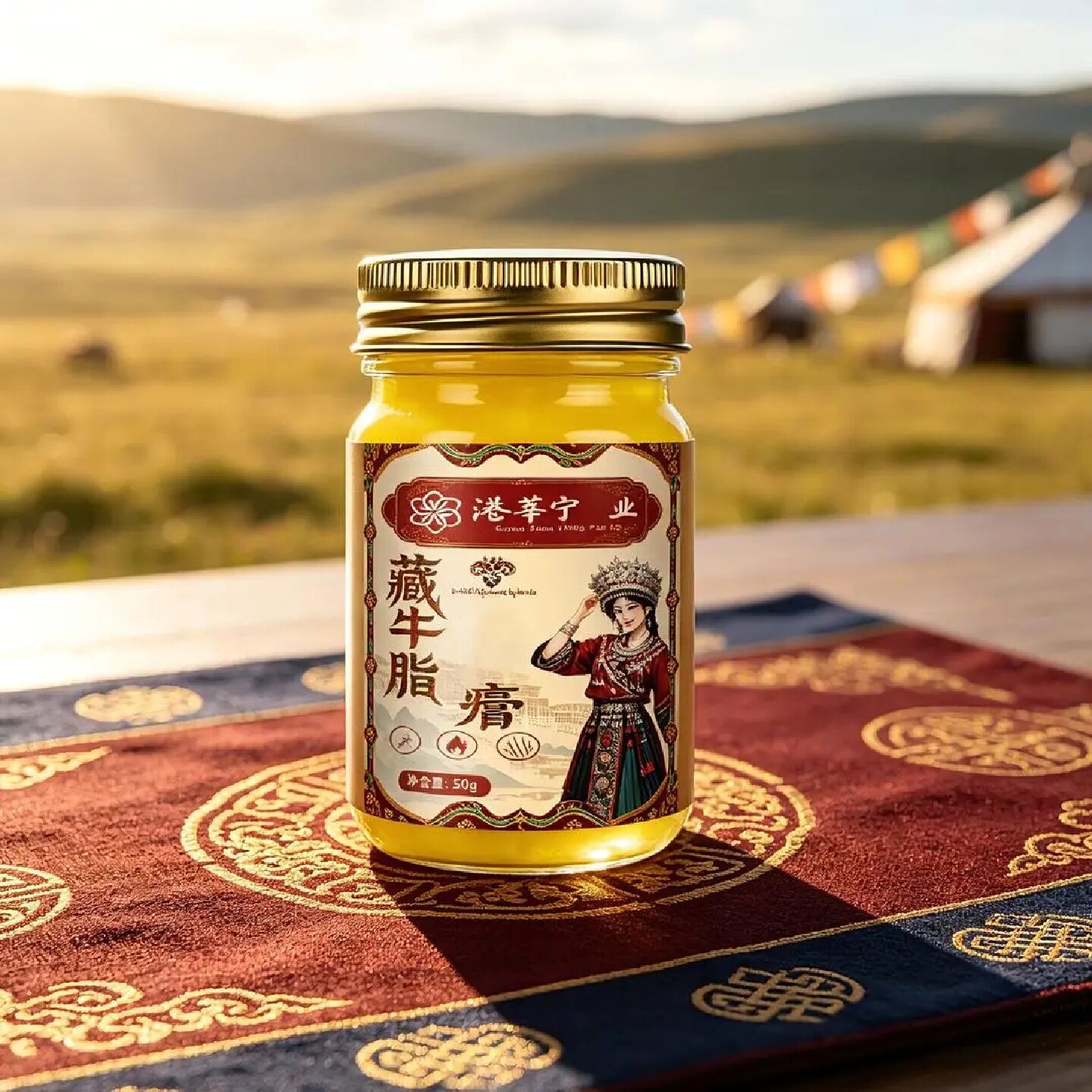 港莘宁药业藏牛脂疤痕膏草本萃取温和护理增生疤痕祛印膏不刺激