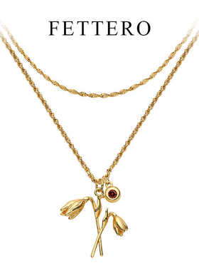 生辰石月份项链fettero真空金