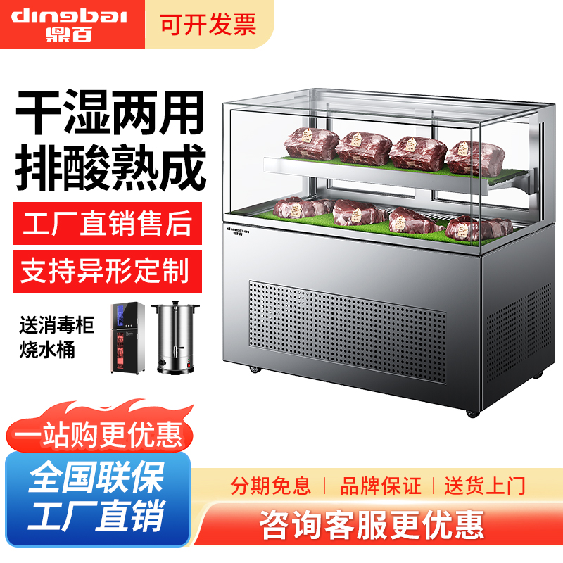 鼎百牛肉熟成柜商用牛排湿式厨房餐厅干式排酸保鲜冷藏冷冻展示柜