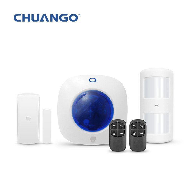 创高WS-105无线声光报警器家用店铺防盗报警器迷你警报喇叭报警灯