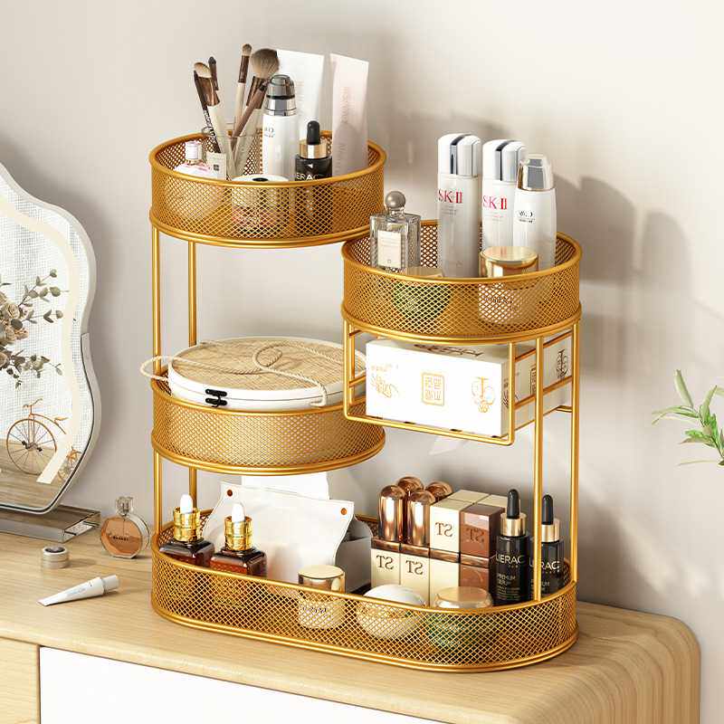 化妆品收纳盒桌面置物架梳妆台多层护肤品收纳架卫生间洗漱台架子