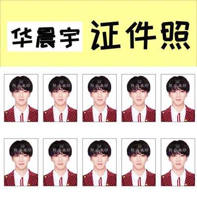 华晨宇 花花 1寸证件照演唱会应援周边生日礼物