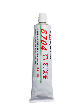 上海康达万达704WD6704电子密封胶耐高温电子硅胶白色45g