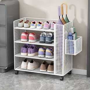 鞋架雨伞收纳架家用门口多功能置物架多层鞋柜简易入户新款免安装