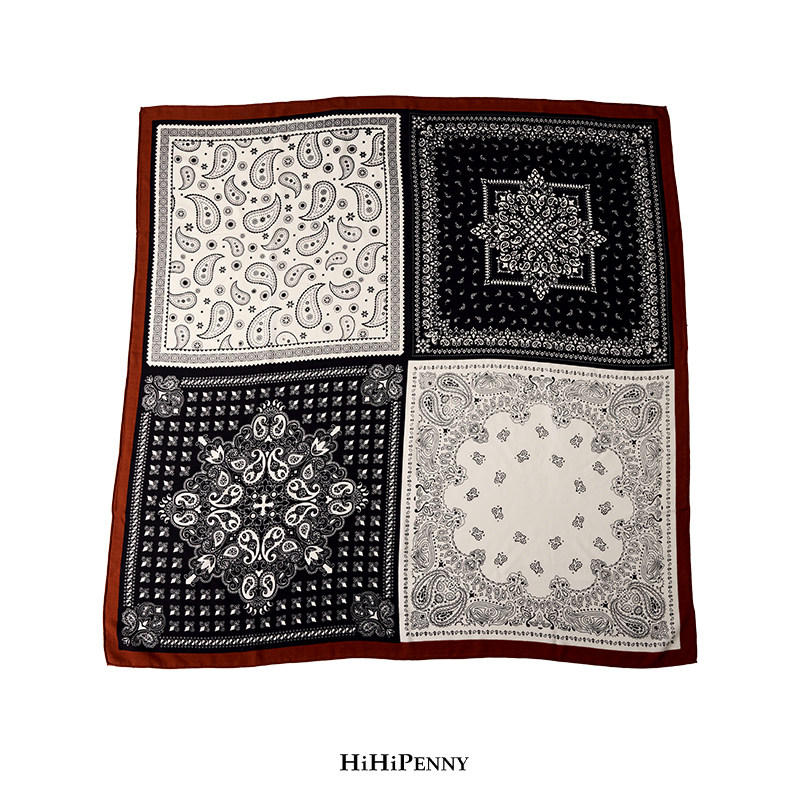 HiHipenny/“复古拼图” 经典佩斯利丝毛真丝羊毛披肩