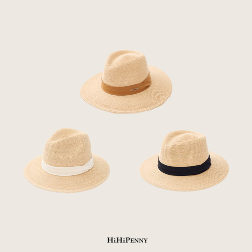 HiHipenny/“夏日缪斯” 手工细拉菲草巴拿马礼帽