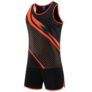 男款马拉松服成人田径服女款跑步比赛运动服装背心短袖队服定制服